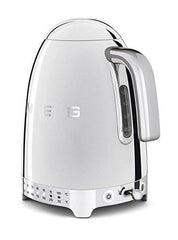 Smeg KLF02SSUS 50's Retro Style Variable Temperature Kettle, Polished Stainless Steel
