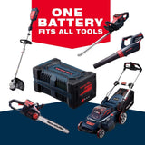 Worth PowerMax 84-Volt Lithium Battery Self-propelled Lawn Mower Cordless Brushless Motor Smart Cut (TM) 20-Inch 70mins Running Two 2.5AH Batteries Included - M010A00
