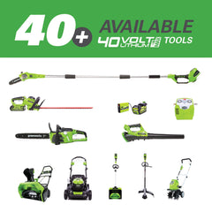 Greenworks 12-Inch 40V Cordless Chainsaw, 2.0 AH Battery Included 20262