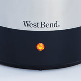 West Bend 54159 Classic Stainless Steel Electric Coffee Percolator with Heat Resistant Handle and Base Features Detachable Cord, 12-cup, Silver