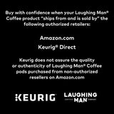 Keurig K-Elite, Brushed Slate Single Serve Coffee Maker and Laughing Man Colombia Huila K-Cup Pods, 44 ct