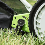 Greenworks 16-Inch Reel Lawn Mower with Grass Catcher 25052 (Renewed)