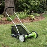 Greenworks 16-Inch Reel Lawn Mower with Grass Catcher 25052 (Renewed)